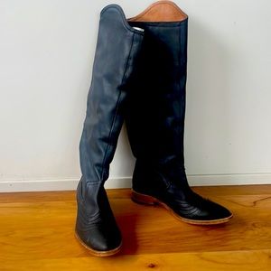 Free People Genuine Leather knee high boots